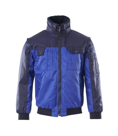 Mens Image Pilot Jacket Royal Blue Navy Mascot