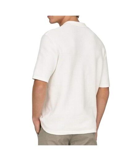 Polo blanc homme only & sons seric reg