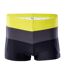 Short De Bain Motif/style Rayé Homme Noir Jaune Aquawave-1
