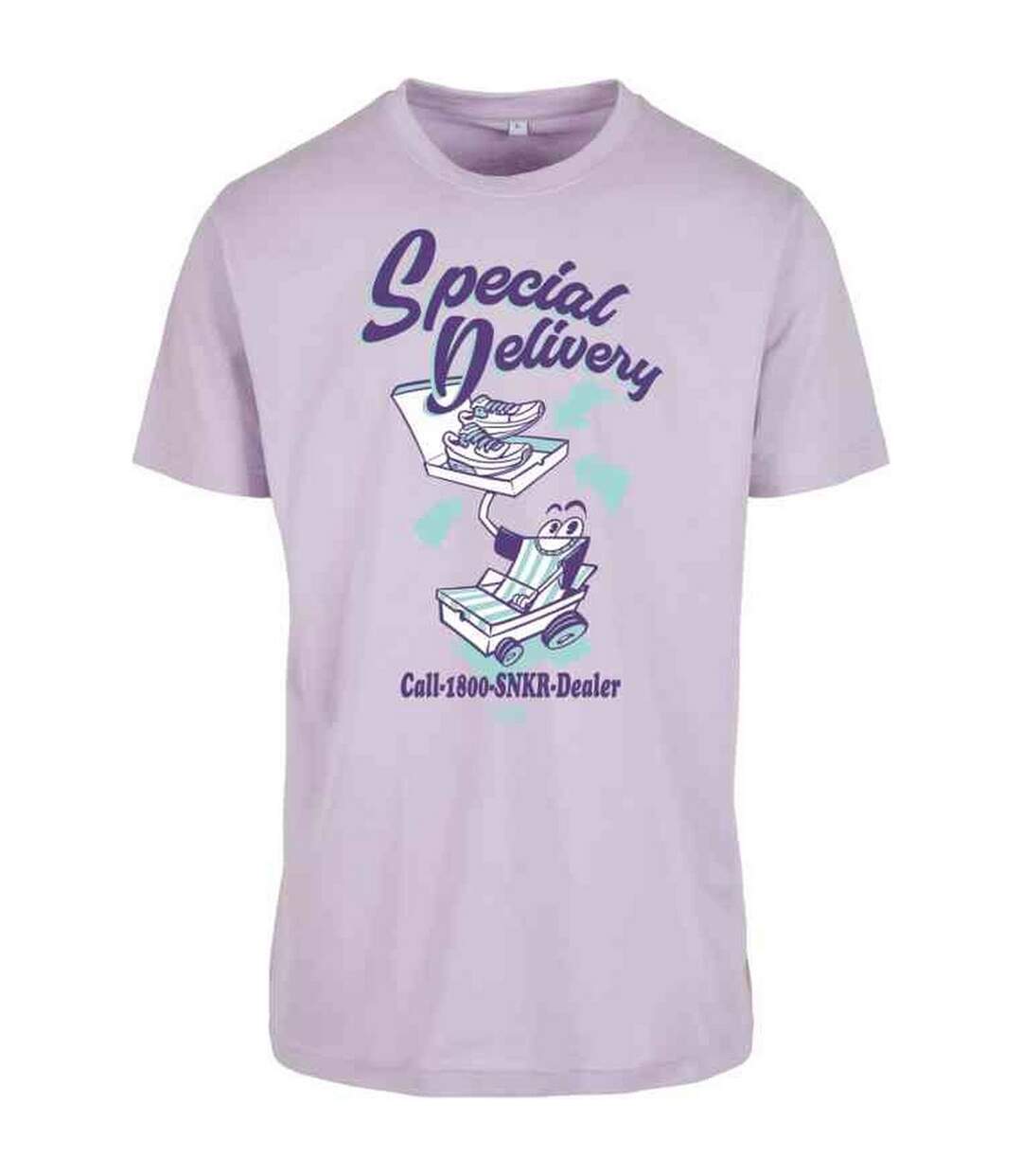 T-shirt Special Delivery Homme Lilas Mister Tee-1