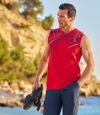 Sada 3 tílek Surf Beach Atlas For Men