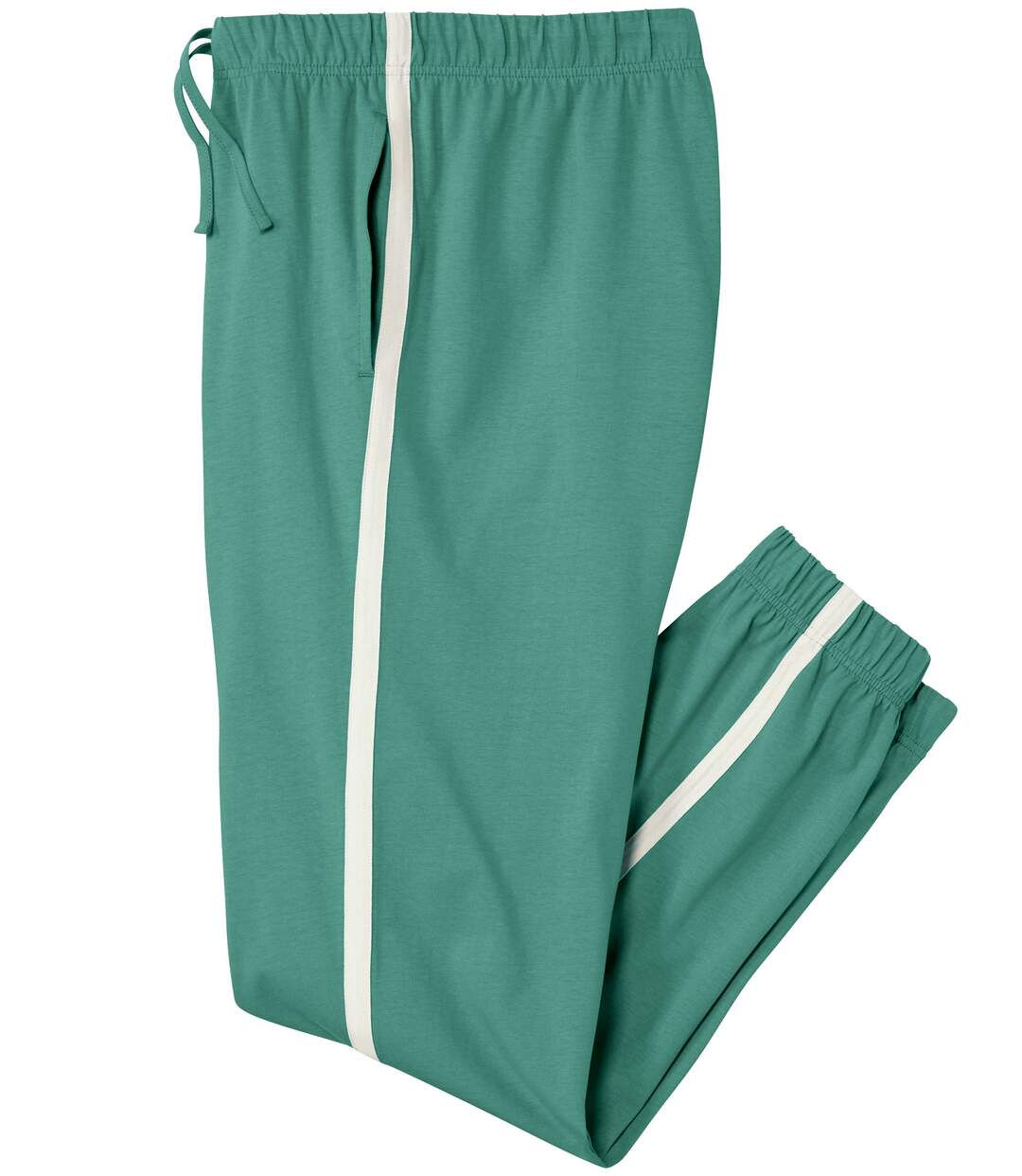 Men's Green Lounge Trousers - Elasticated Waistband-1