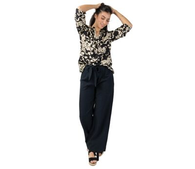 Top style chemisier en viscose léger ASHLEY motif fleuri Coton Du Monde