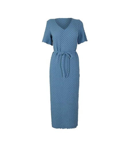 Robe Mi-longue Motif/style Bulles Femme Bleu Gris Vero Moda