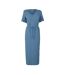Robe Mi-longue Motif/style Bulles Femme Bleu Gris Vero Moda-3
