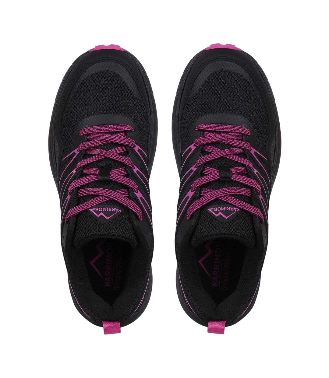 Baskets Caracal Tr Femme Noir Rouge Rose Karrimor-3