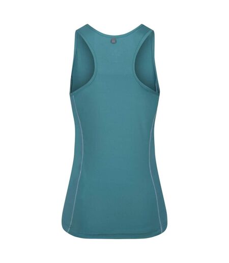 Womens/ladies Varey Extol Wicking Stretch Active Vest Top Blue Regatta