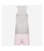 Towel City Womens/Ladies Stripe Short Pyjama Set (White/Pink) - UTRW10198