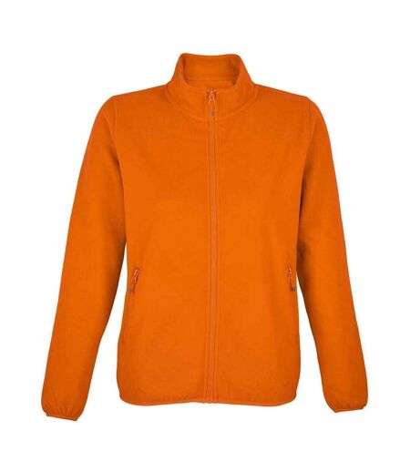 SOLS Womens/Ladies Factor Microfleece Recycled Fleece Jacket (Orange) - UTPC5312