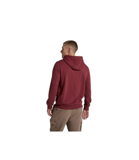 Mens river organic hoodie burgundy Mountain Warehouse
