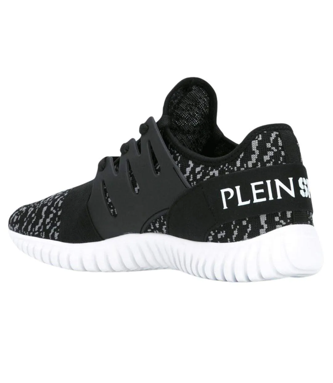 Mens Runner Trainers Black Plein Sport-2