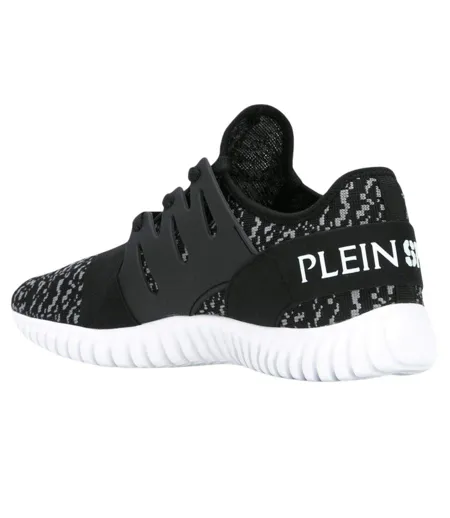 Mens Runner Trainers Black Plein Sport