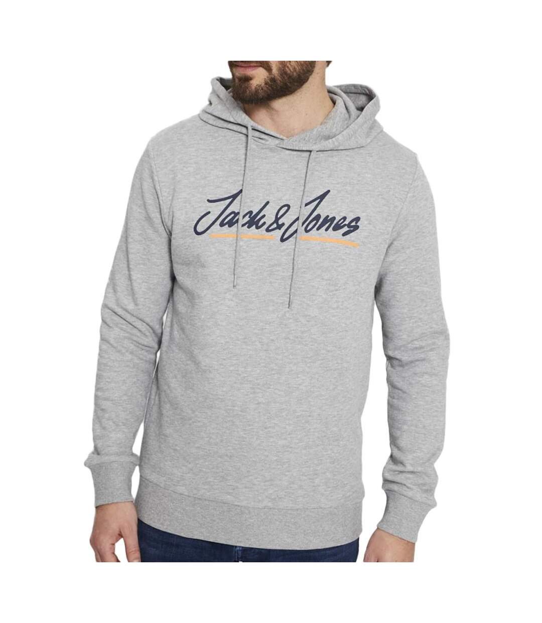 Sweat à Capuche Gris Homme Jack & Jones Upscale - M-1