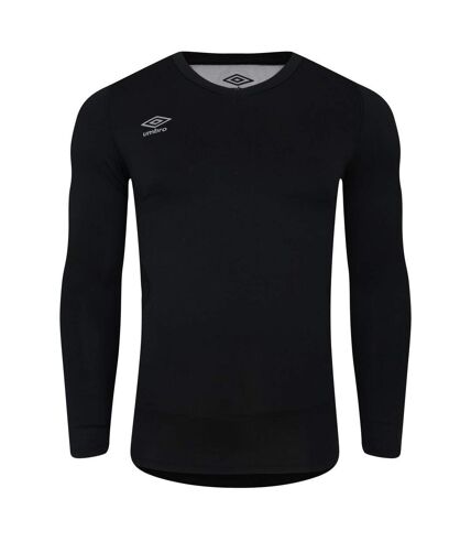 Umbro Mens Long-Sleeved Rugby Base Layer Top (Black)