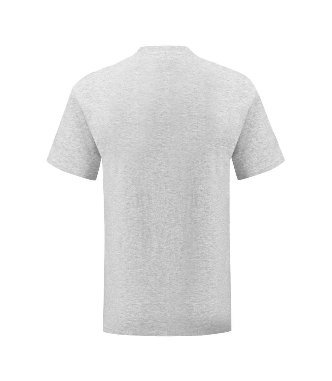 T-shirt iconic homme gris clair chiné Fruit of the Loom-2