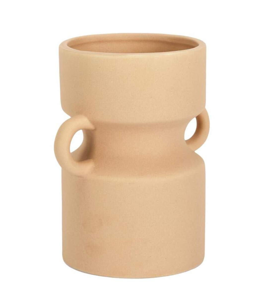 Vase avec Anse Déco Arty 15cm Beige Nude-1