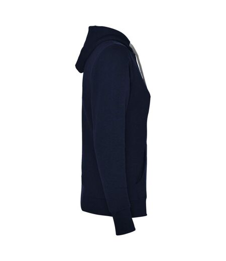 Sweat À Capuche Urban Femme Bleu Marine Gris Chiné Roly