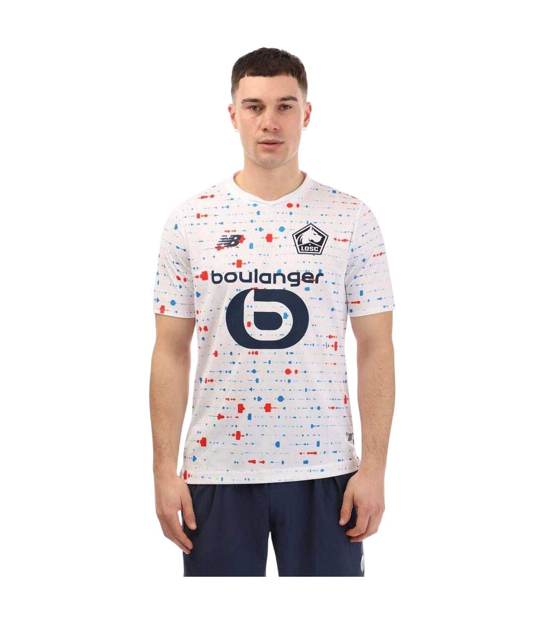 Maillot Extérieur Lille 23/24 Homme Blanc New Balance-2