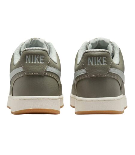 Mens Vision Low Leather Trainers Fir White Nike