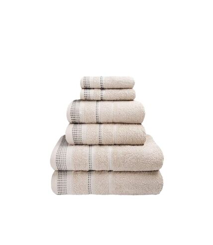 Rapport Berkley Towel (Pack of 6) (Natural) (One Size) - UTAG219