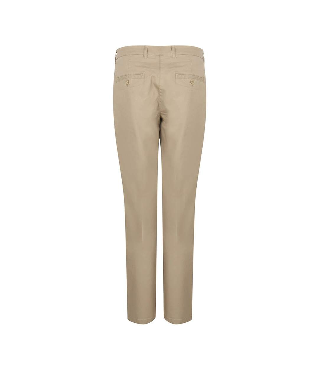 Womens/ladies Stretch Chinos Stone Henbury-2