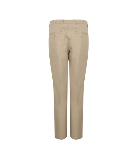 Womens/ladies Stretch Chinos Stone Henbury