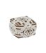 Pouf en Tissu Macramé Tougan 60cm Marron