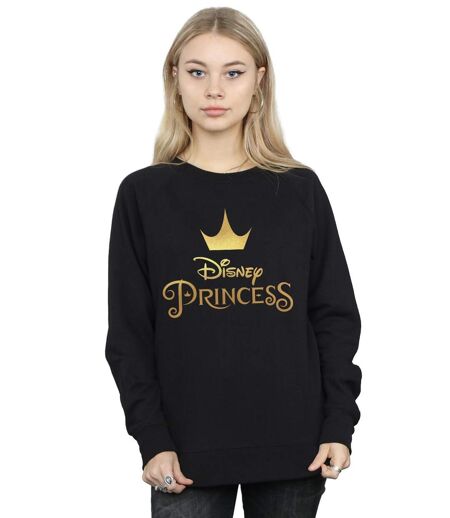 Disney - Sweat PRINCESS CROWN LOGO - Femme (Noir) - UTBI13903