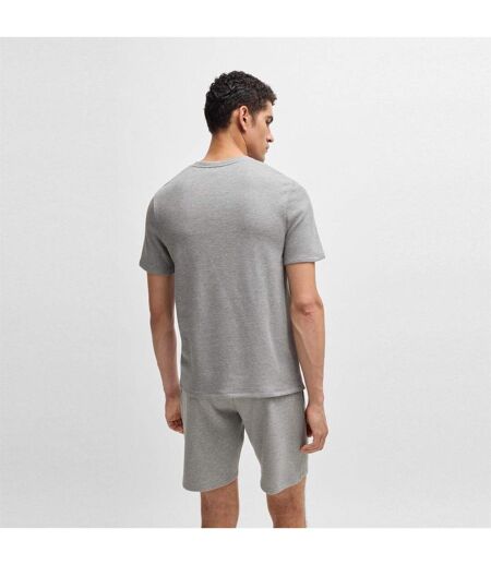 Mens Waffle Knit Pyjama Top Medium Grey Boss