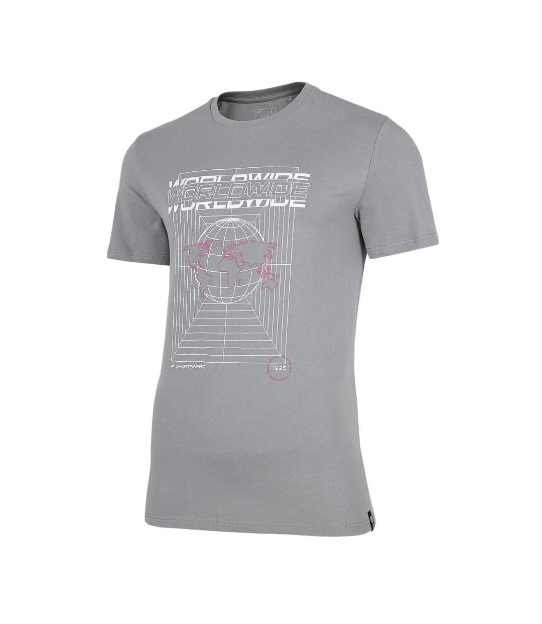 T-shirt H4z22 Tsm029 Homme Gris Moyen 4F-2