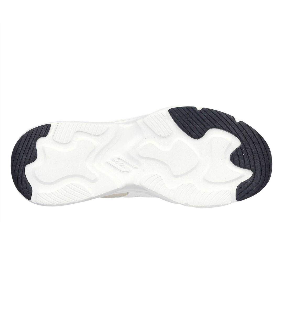 Womens/ladies Bobs Mania 2 Trainers White Black Skechers-4