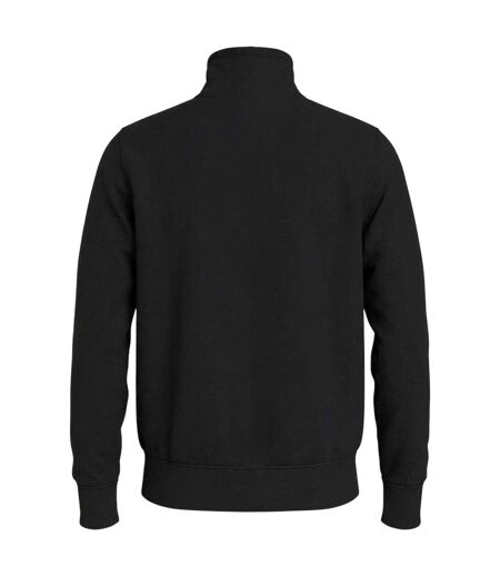 Mens Logo Mock Neck Sweatshirt Black Tommy Hilfiger