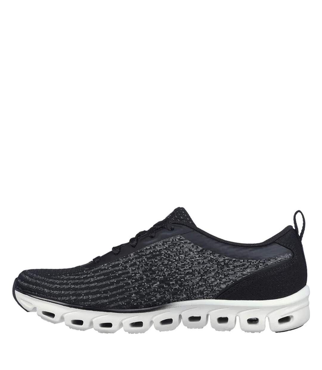 Womens/ladies Glide-step Head Start Trainers Black Skechers-2