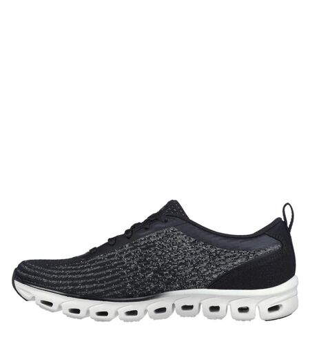 Womens/ladies glide-step head start trainers black Skechers