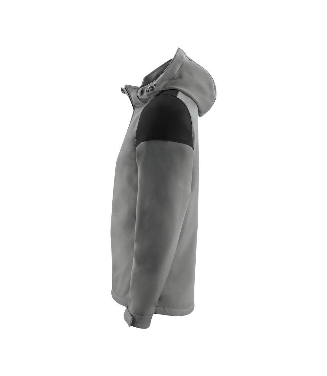 Mens Prime Soft Shell Jacket Anthracite Black Printer-3