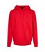 Sweat À Capuche Adulte Rouge Vif Build Your Brand-1