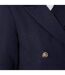 Womens/ladies longline military button petite coat navy Dorothy Perkins