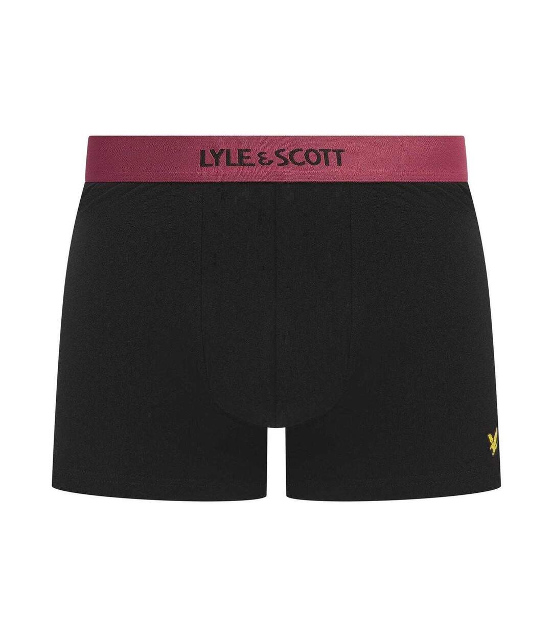 Pack Of 3  Mens Devon Boxer Shorts  Black Multicoloured Lyle & Scott-2