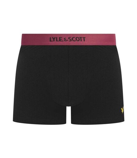 Pack Of 3  Mens Devon Boxer Shorts  Black Multicoloured Lyle & Scott