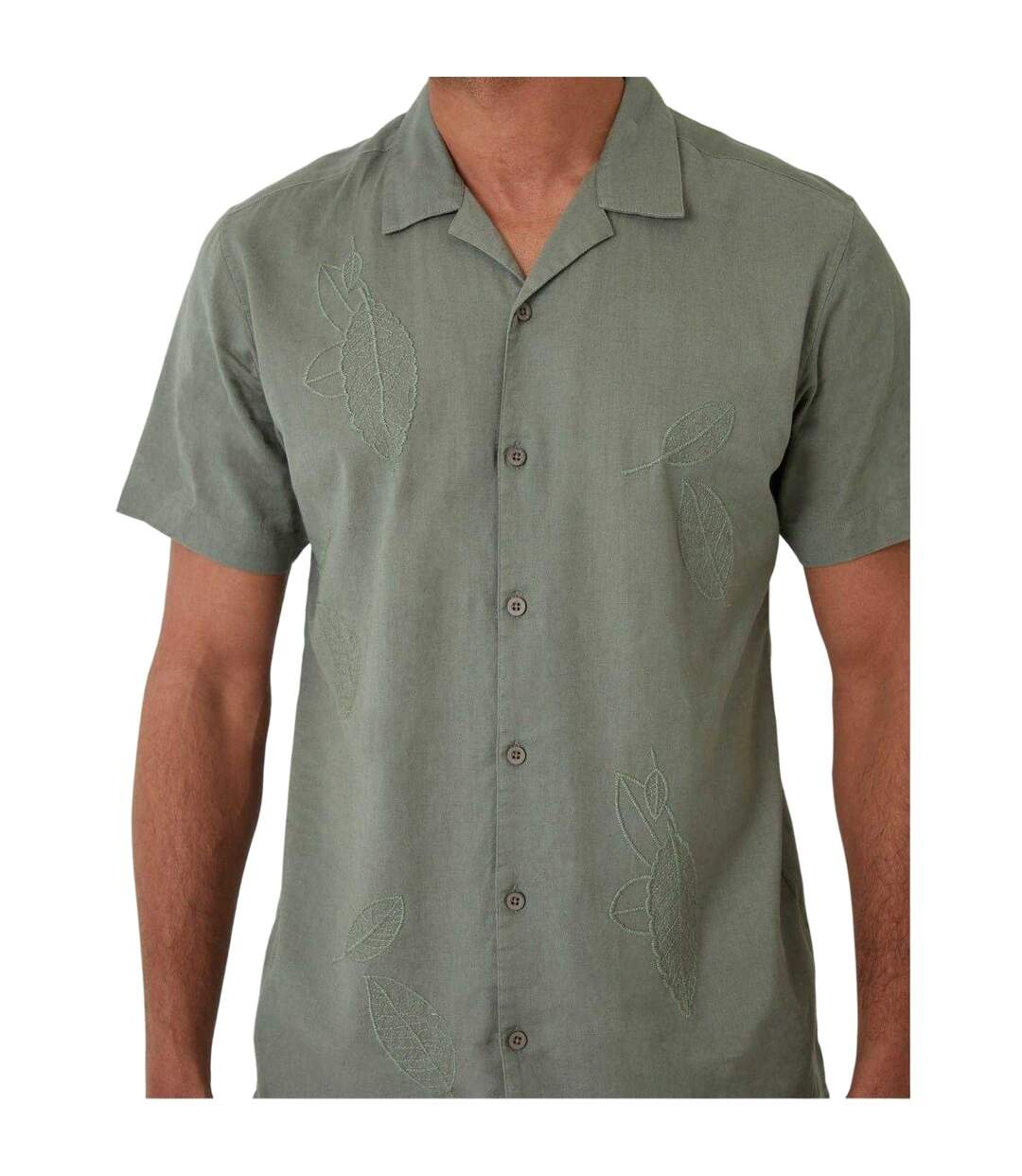 Chemise Maples Homme Taupe Threadbare-4