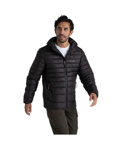 Mens Compresslite Ix Hooded Padded Jacket Black Craghoppers