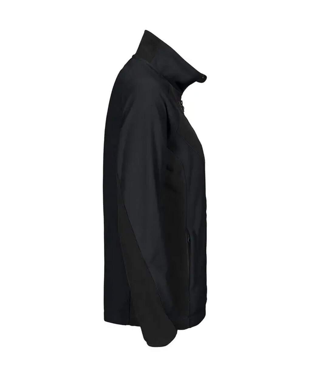 Womens/ladies Prio 2326 Microfleece Raglan Fleece Jacket Black Projob-4