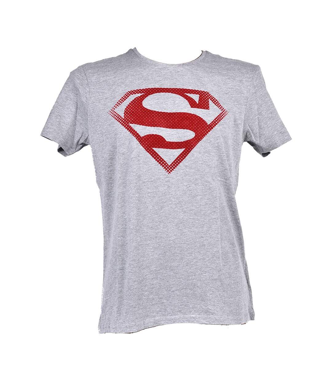 T shirt homme Licence Superhéros: Superman, Batman, Avengers..- Assortiment modèles photos selon arrivages- Er3533 Superman Gris