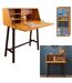 Bureau cabinet haut - Jaune