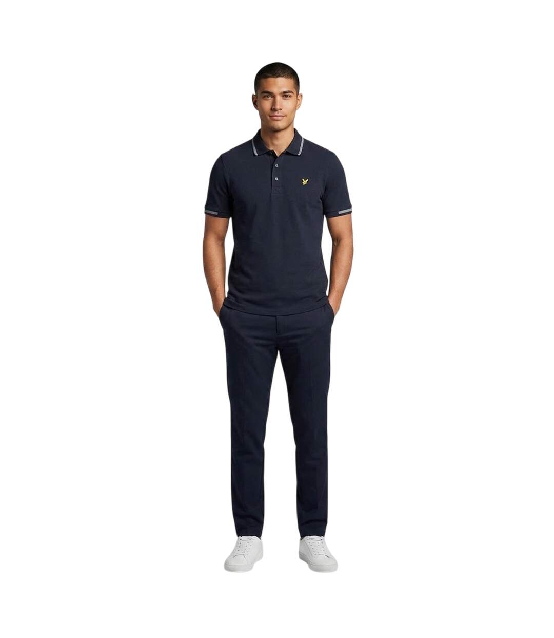 Mens Polo Shirt Dark Navy Lyle & Scott-1