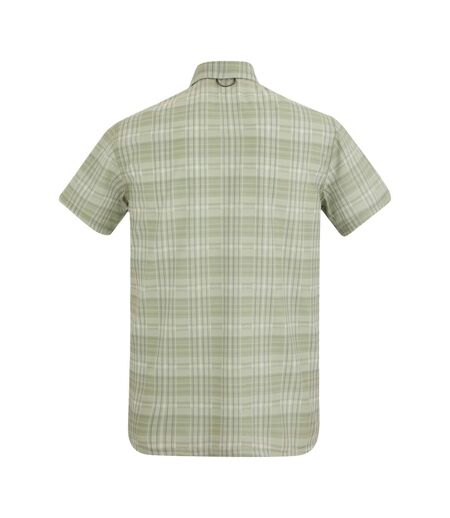 Chemise Manches Courtes De Voyage Motif/style À Carreaux Homme Vert Pâle Regatta