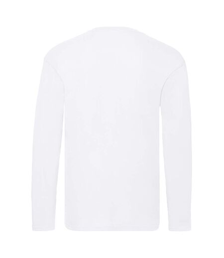 Fruit Of The Loom Mens Original Long Sleeve T-Shirt (White) - UTPC3035