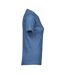Womens/ladies Interlock Short Sleeve T-shirt Ocean Blue Tee Jays-4