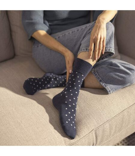 Gentle Grip - 6 Paires Chaussettes Femme Coton Douces Sans Élastique