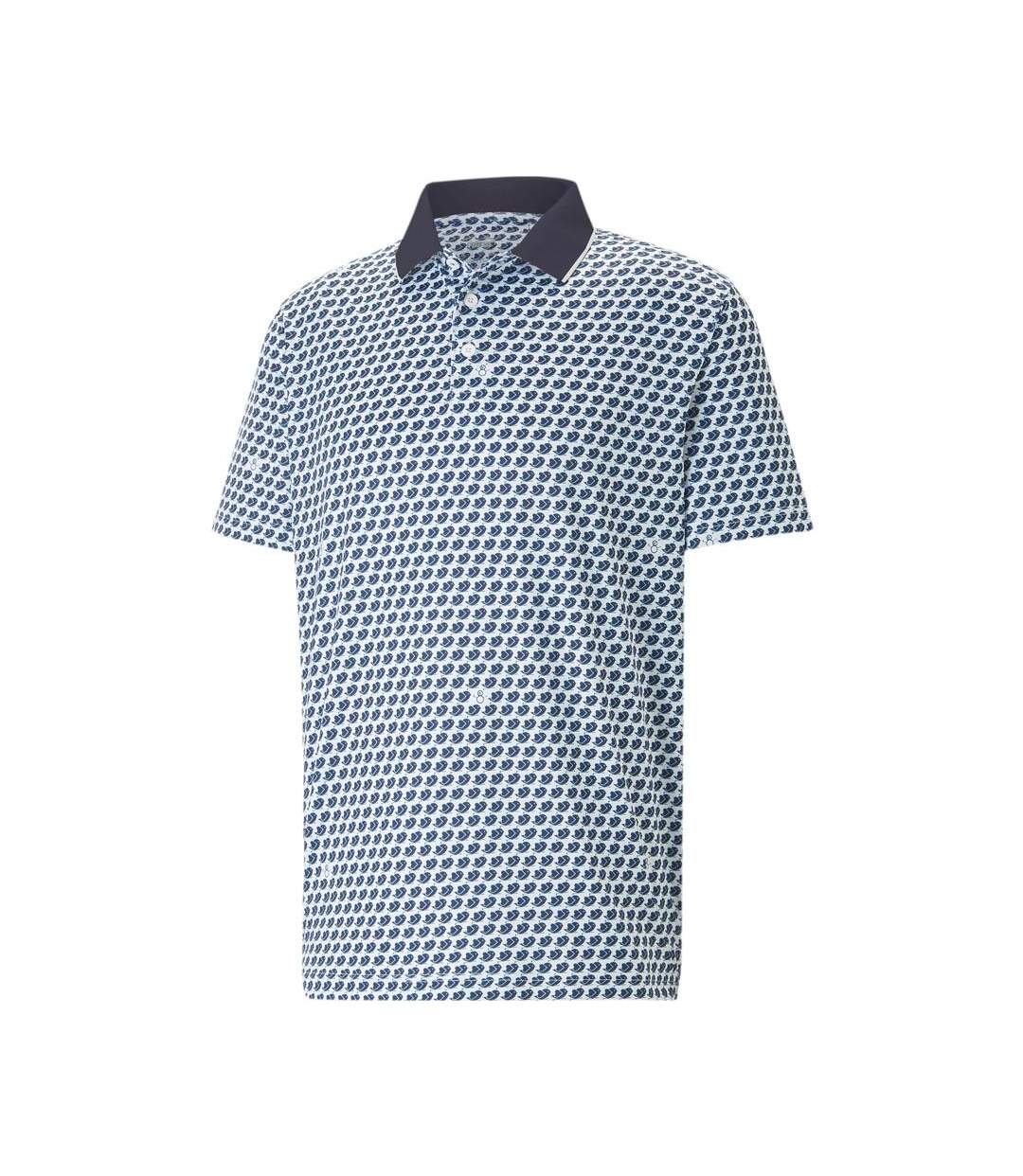 Polo de golf blanc/marine homme puma love-1
